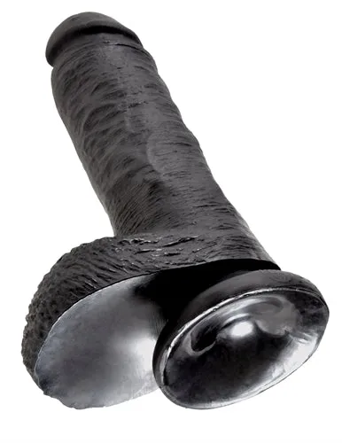 Dildos Pipedream King Cock 8Inch Cock With Balls Black Dildos Pipedream King Cock 8Inch Cock With Balls Black