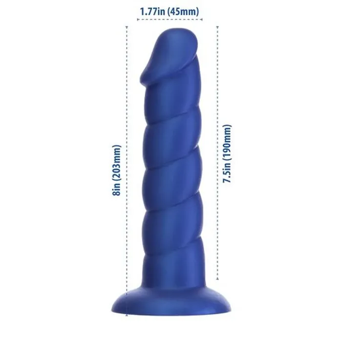 Dildos The Toolshed AU Unicorn Dildo 8in Blue