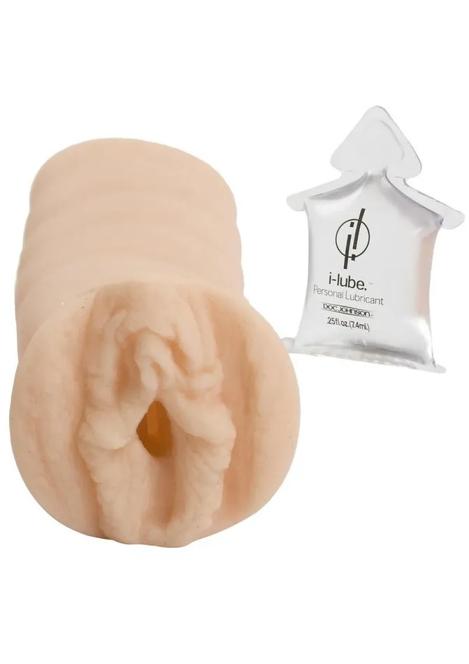 Doc Johnson Male Sex Toys Quickie to Go Ultraskyn Masturbator Pussy