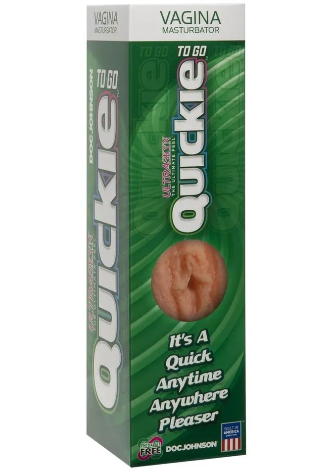 Doc Johnson Male Sex Toys Quickie to Go Ultraskyn Masturbator Pussy
