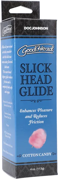 Enhancers Slick Head Glide Cotton Candy 4 Oz Doc Johnson