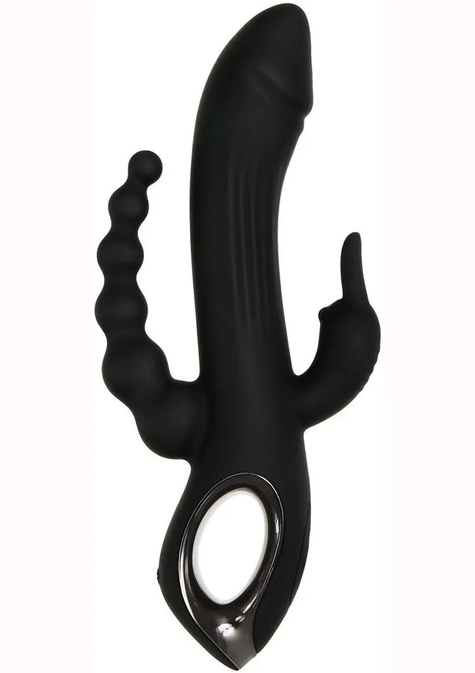 Evolved Female Sex Toys Trifecta Rechargeable Silicone Rabbit Vibrator