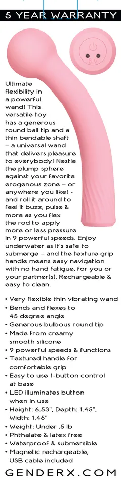 Evolved Gender X Flexi Wand Vibrators Evolved Gender X Flexi Wand Vibrators