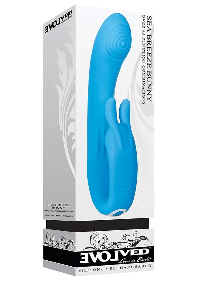 Female Sex Toys Sea Breeze Bunny Rechargeable Silicone GSpot Rabbit Vibrator Evolved