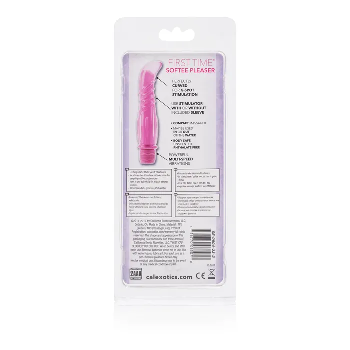 First Time Softee Pleaser Pink CalExotics Vibrators First Time Softee Pleaser Pink CalExotics Vibrators