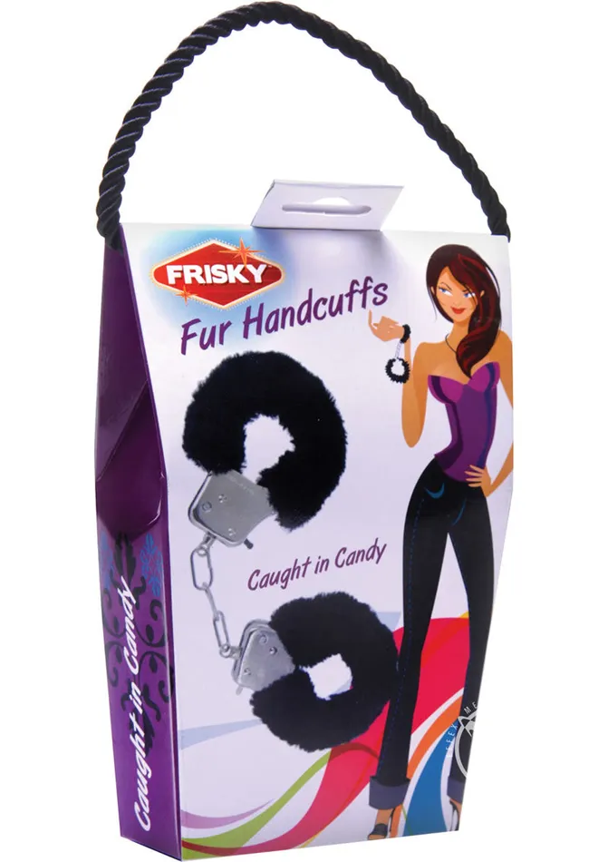 Frisky Anal Frisky Caught In Candy Black Furry Cuffs
