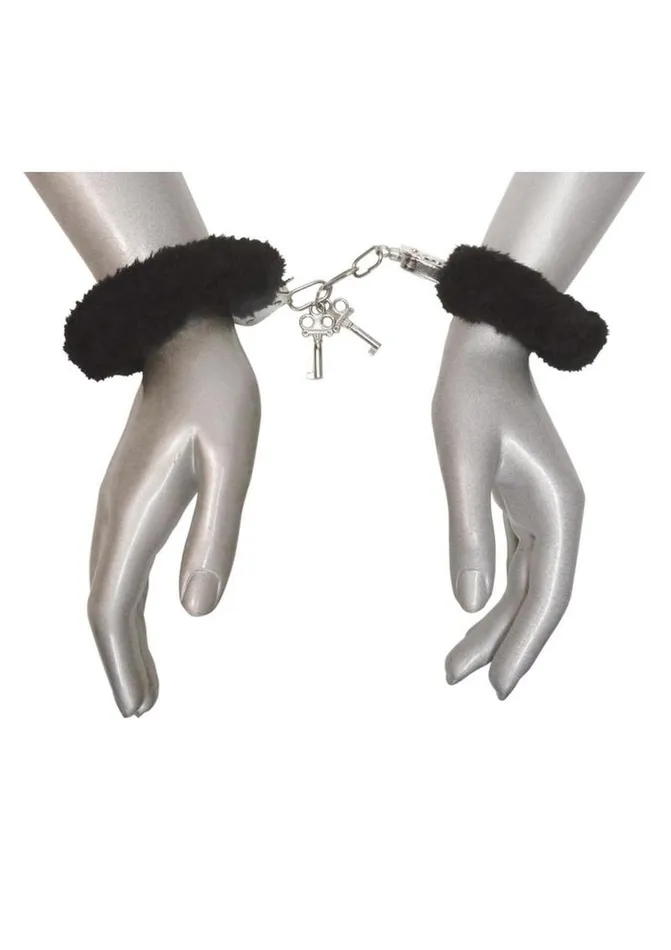 Frisky Anal Frisky Caught In Candy Black Furry Cuffs