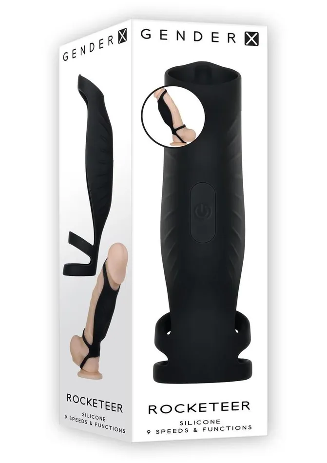 Gender X Male Sex Toys Gender X Rocketeer Rechargeable Silicone Penis Sleeve