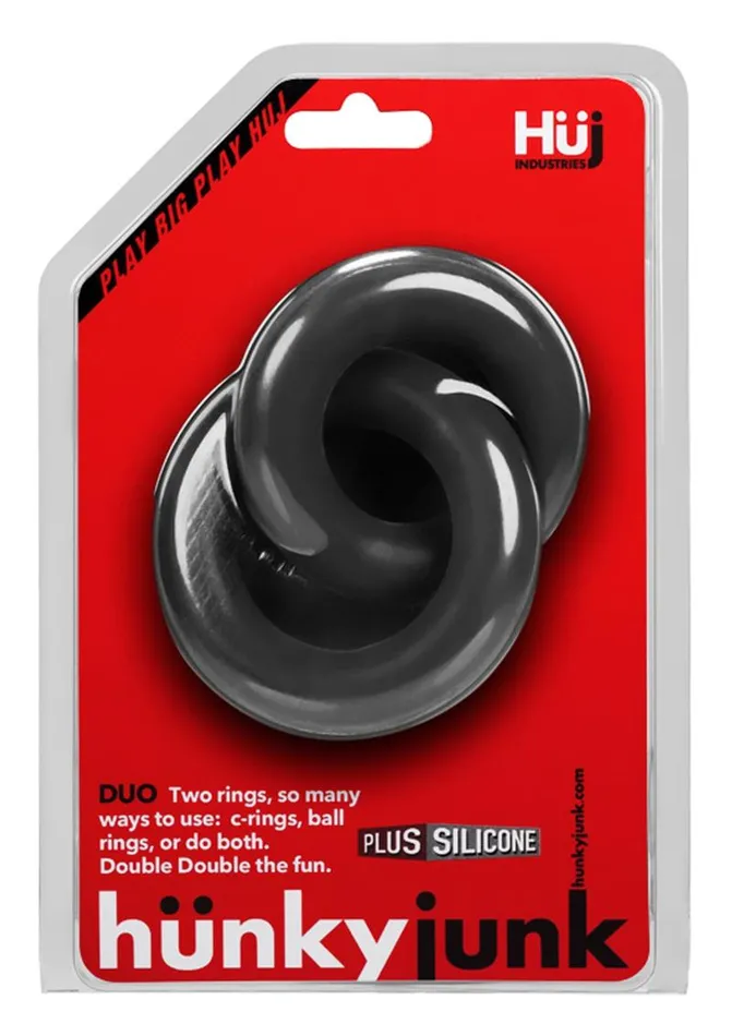 Hunkyjunk Male Sex Toys Hunkyjunk Duo Silicone Double Cock Ring