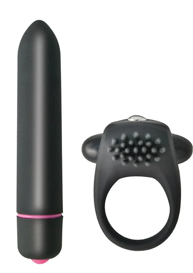 Intense Couples Intense Silicone Vibrating Cock Ring and Bullet