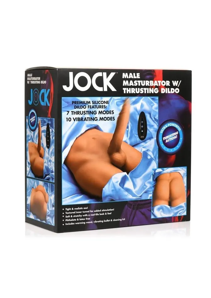 Jock Male Sex Toys Jock Male Masturbator with Thrusting Dildo