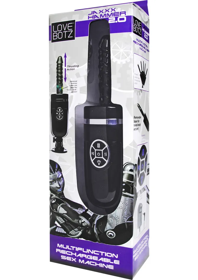 Lovebotz Jaxxx Hammer 20 Multifunction Rechargeable Sex Machine Lovebotz Female Sex Toys