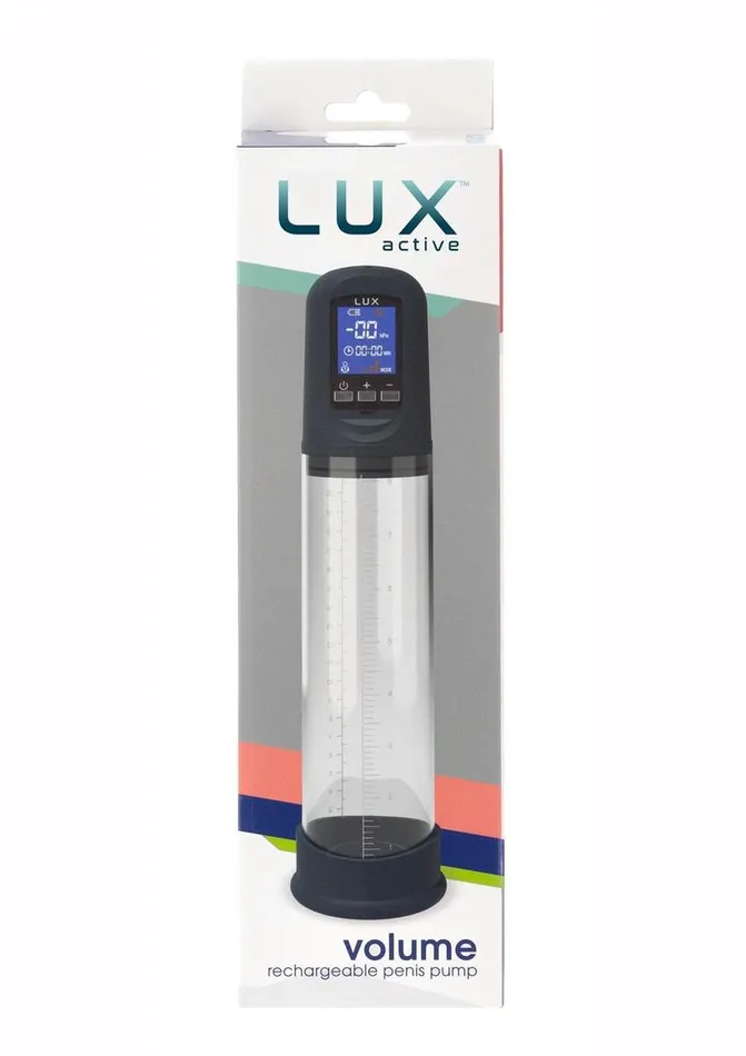 Lux Active Volume LCD Rechargeable Auto Penis Pump Lux Active Male Sex Toys