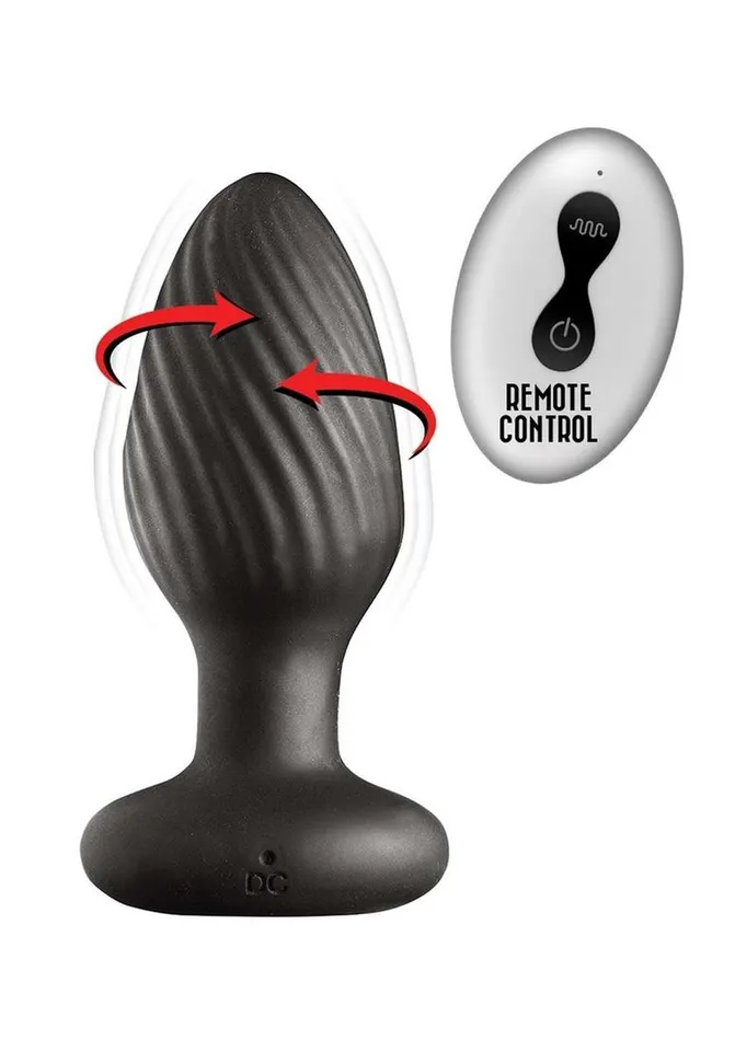 Male Sex Toys AssSation AssSation Remote Vibrating and Rotating Rechargeable Silicone Anal Plug