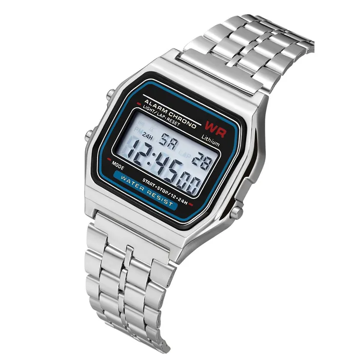 Male Sex Toys cj WR F91W Steel Band Electronic Watch