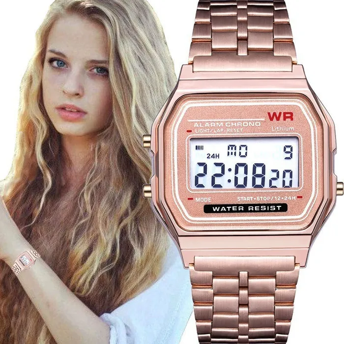 Male Sex Toys cj WR F91W Steel Band Electronic Watch