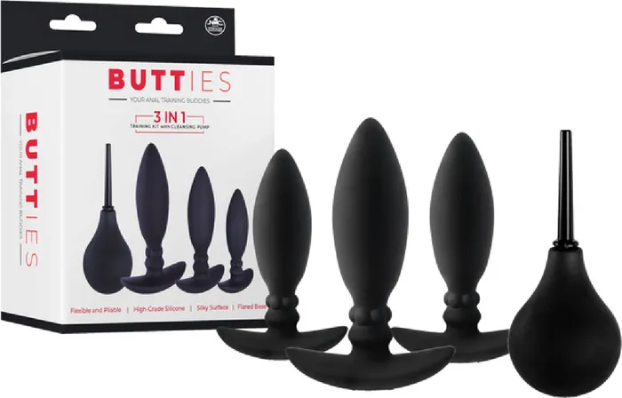 Male Sex Toys Excellent Power Butties 3in1 Training Kit Cleansing Pump