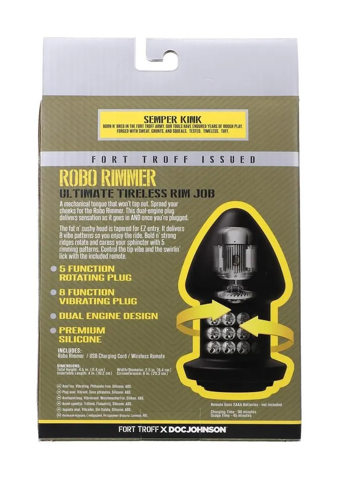 Male Sex Toys Fort Troff Fort Troff Robo Rimmer Rechargeable Silicone Anal Plug Male Sex Toys Fort Troff Fort Troff Robo Rimmer Rechargeable Silicone Anal Plug