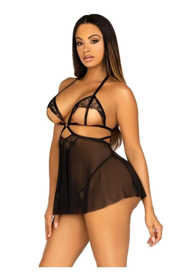 Male Sex Toys Leg Avenue Open Cup Eyelash Lace and Mesh Babydoll with Heart Ring Accent and Matching Panty Leg Avenue Male Sex Toys Leg Avenue Open Cup Eyelash Lace and Mesh Babydoll with Heart Ring Accent and Matching Panty Leg Avenue