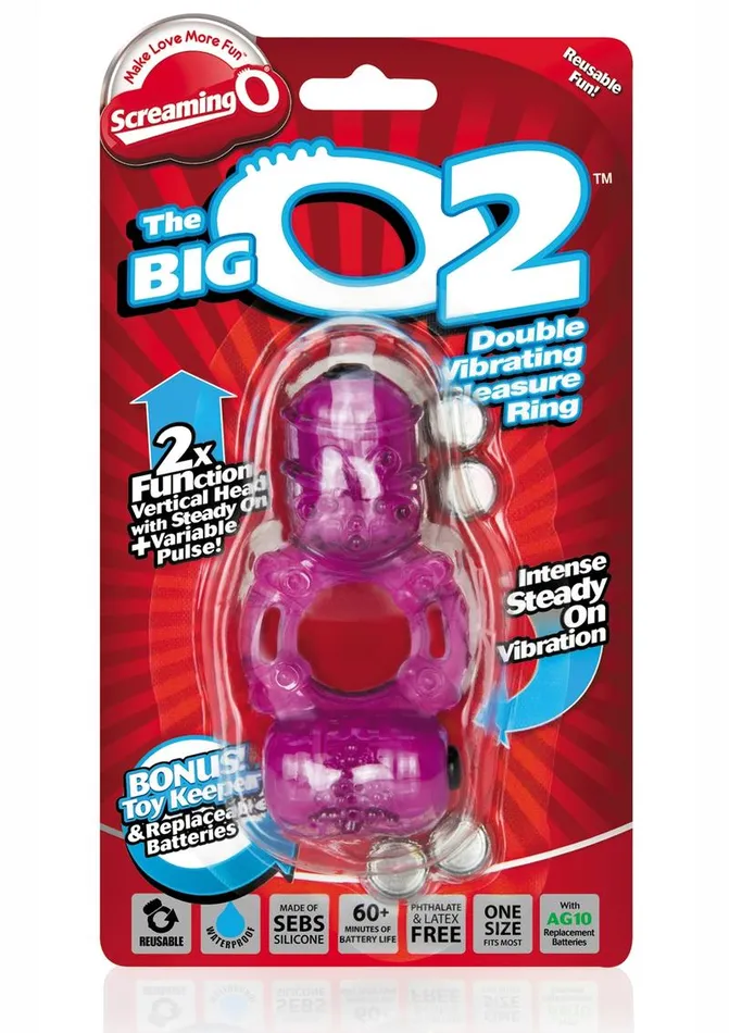 Male Sex Toys Screaming O The Big O 2 Vibrating Double Ring