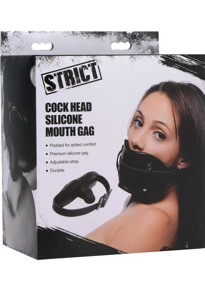 Male Sex Toys STRICT Strict Cock Head Silicone Mouth Gag