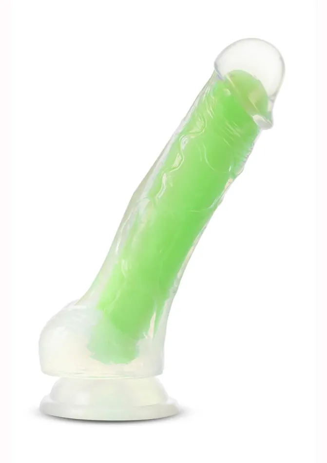 Neo Elite Glow In The Dark Dildo with Balls Neo Elite Female Sex Toys