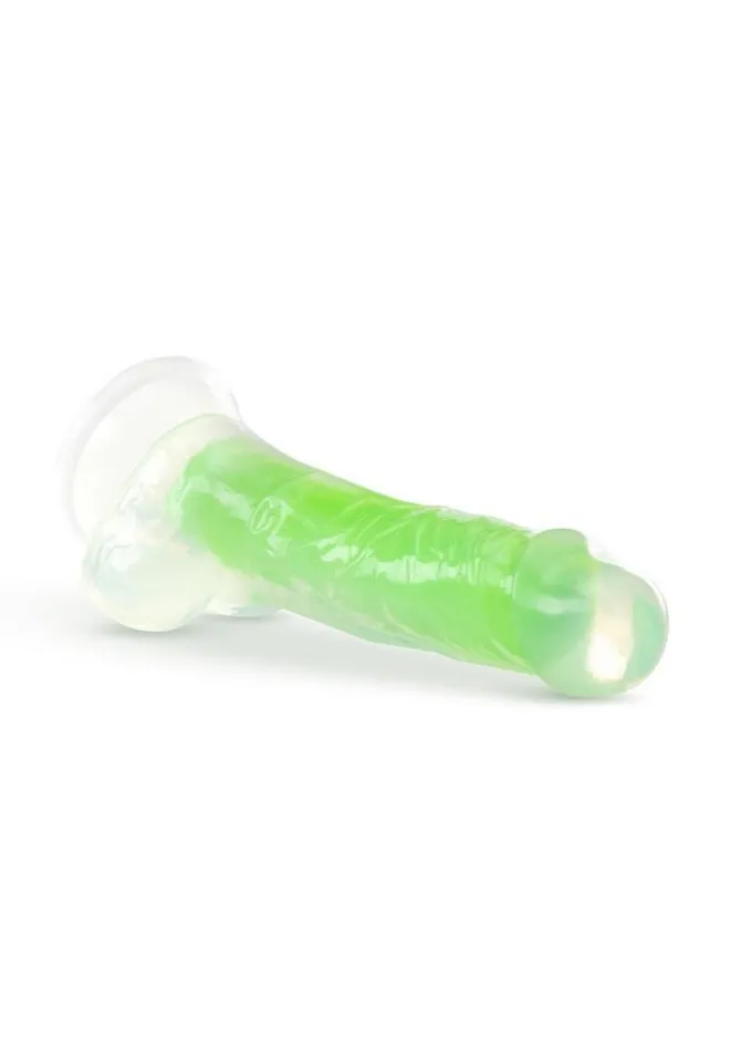 Neo Elite Glow In The Dark Dildo with Balls Neo Elite Female Sex Toys Neo Elite Glow In The Dark Dildo with Balls Neo Elite Female Sex Toys