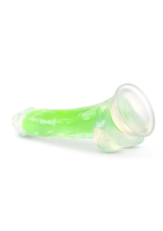 Neo Elite Glow In The Dark Dildo with Balls Neo Elite Female Sex Toys Neo Elite Glow In The Dark Dildo with Balls Neo Elite Female Sex Toys