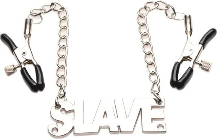 Nipple Clitoral Toys Xr Brands Enslaved Slave Chain Nipple Clamps