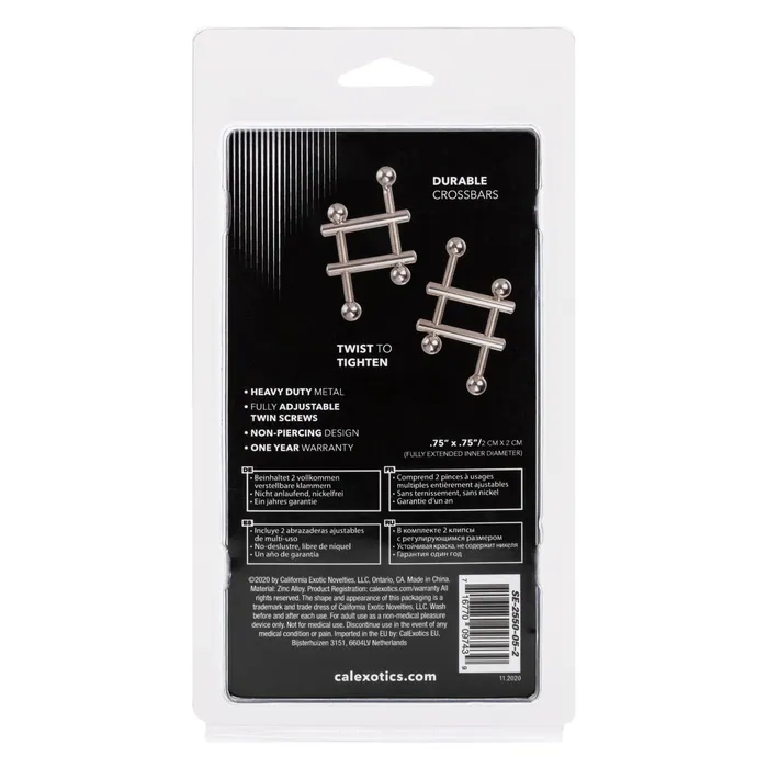 Nipple Grips Crossbar Nipple Vices CalExotics Nipple Clitoral Toys Nipple Grips Crossbar Nipple Vices CalExotics Nipple Clitoral Toys