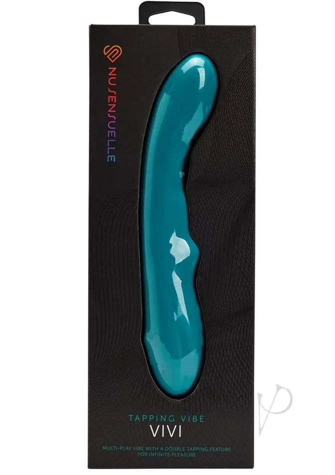 Nu Sensuelle Female Sex Toys Nu Sensuelle Vivi Rechargeable Silicone Double Tapping Vibe with Clitoral Stimulation