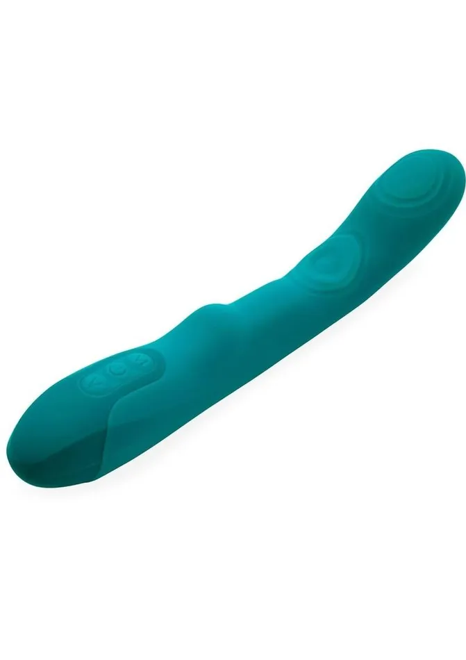 Nu Sensuelle Female Sex Toys Nu Sensuelle Vivi Rechargeable Silicone Double Tapping Vibe with Clitoral Stimulation