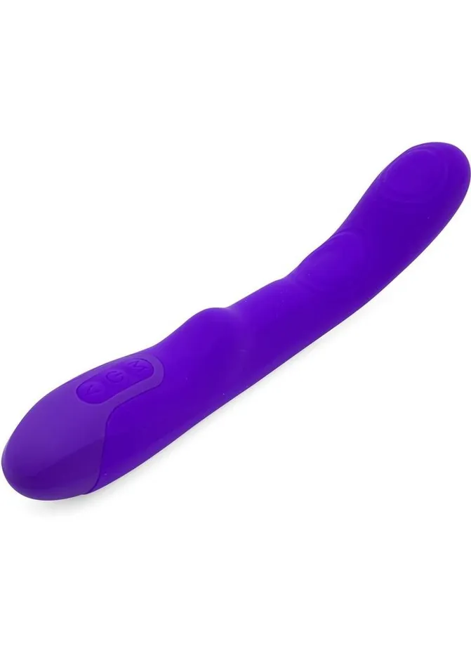 Nu Sensuelle Female Sex Toys Nu Sensuelle Vivi Rechargeable Silicone Double Tapping Vibe with Clitoral Stimulation