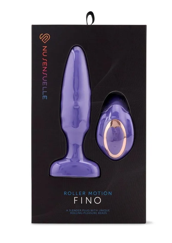 Nu Sensuelle Male Sex Toys Nu Sensuelle Andii Fino Roller Motion Rechargeable Silicone Anal Plug with Remote Control