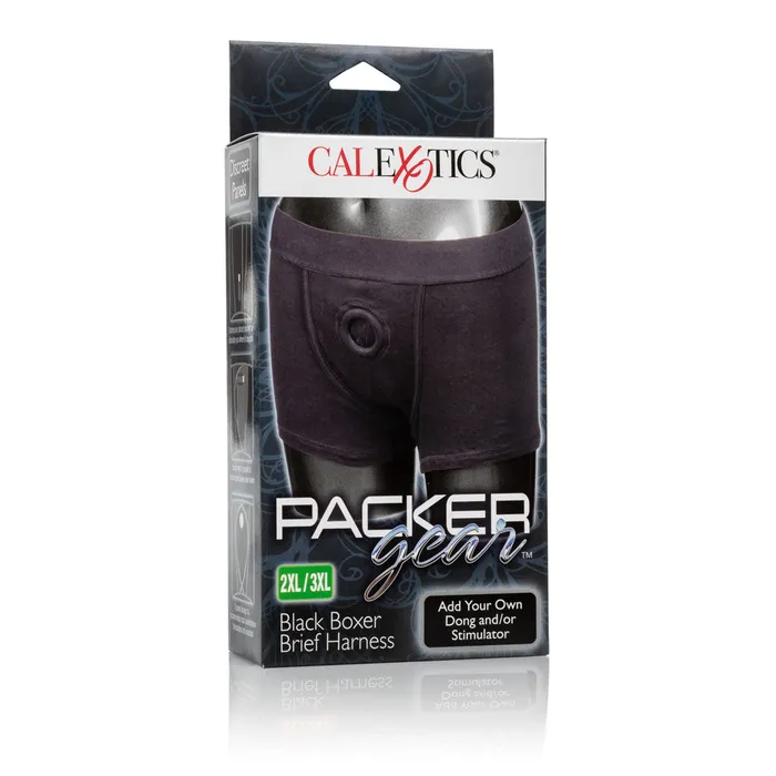 Packer Gear Black Boxer Brief Harness 2xl3xl CalExotics Female Sex Toys