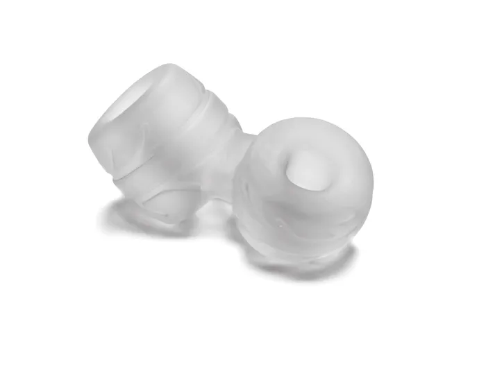 Perfect Fit Male Sex Toys Silaskin Cock and Ball Ring and Stretcher Clear