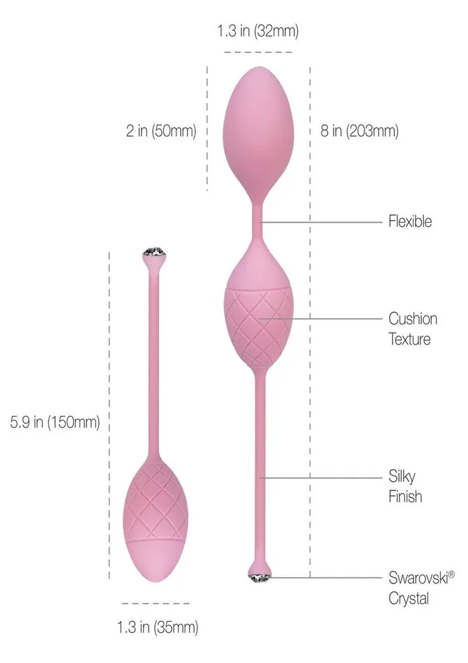 Pillowtalk Female Sex Toys Pillow Talk Luxurious Pleasure Balls Silicone Kegel Balls