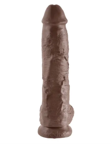 Pipedream Dildos King Cock 10Inch Cock With Balls Brown