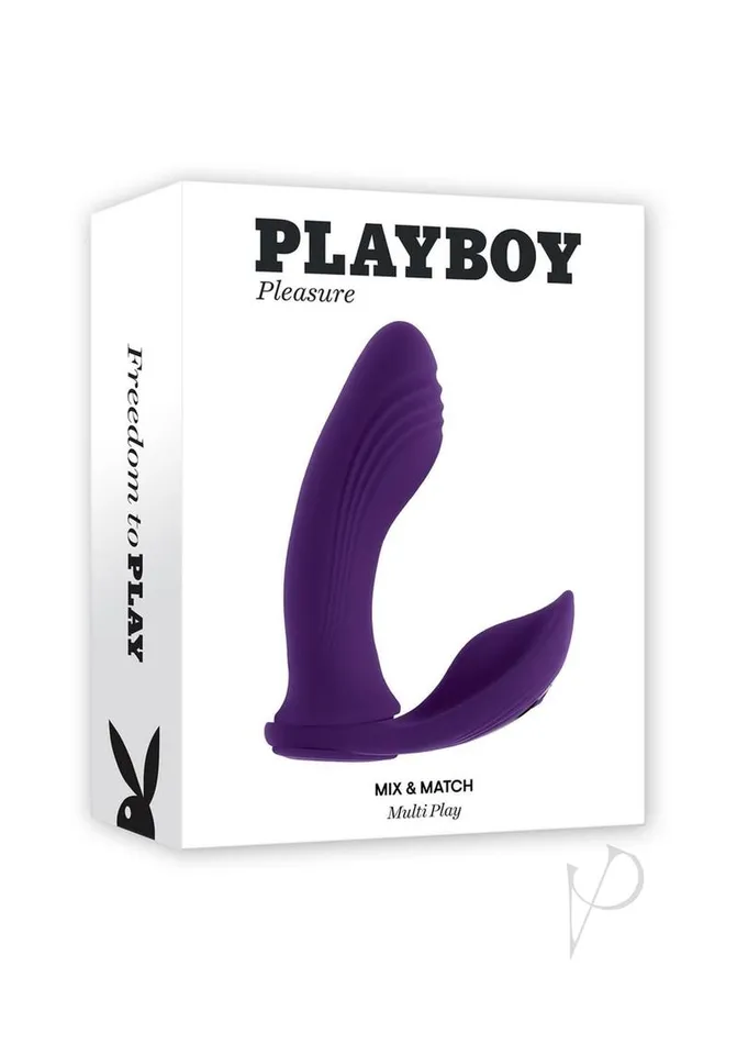 Playboy Female Sex Toys Playboy Mix and Match Silicone Rechargeable Dual Vibrator