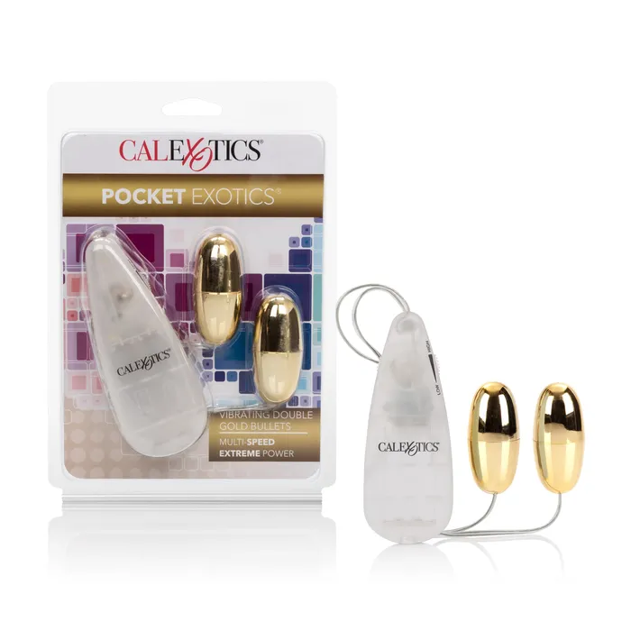 Pocket Exotics Double Gold Bullet CalExotics Female Sex Toys
