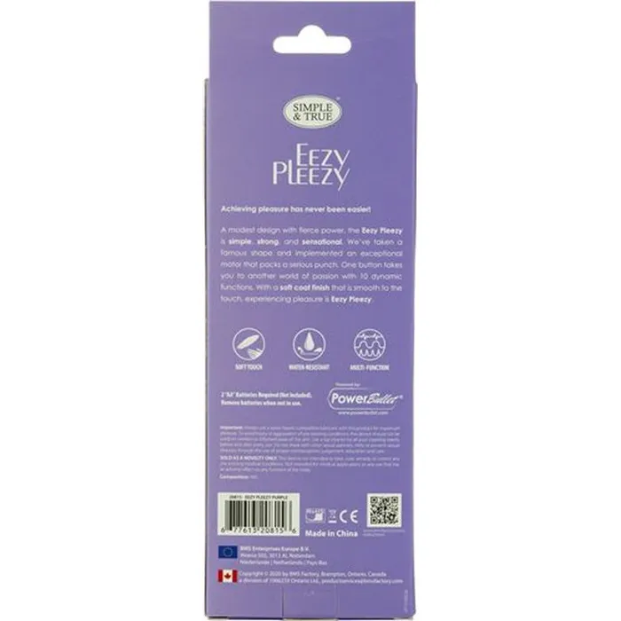 PowerBullet Vibrators Eezy Pleezy Bullet Vibrator Purple