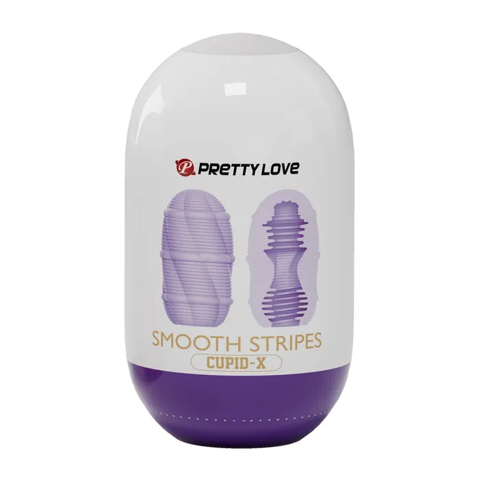 Pretty Love Vibrators Pretty Love Smooth Stripes CupidX Purple