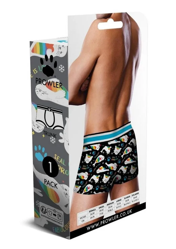 Prowler Seals Trunk XL BlkRnbw Prowler Male Sex Toys