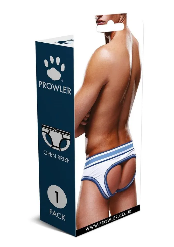 Prowler Vibrators Prowler WhiteBlue Open Brief
