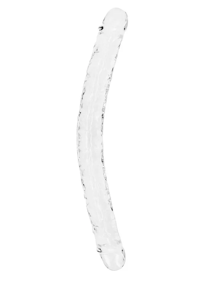 Realrock Crystal Clear Double Dong Real Rock Dildos