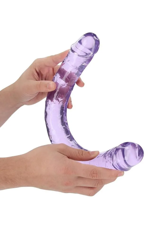 Realrock Crystal Clear Double Dong Real Rock Dildos
