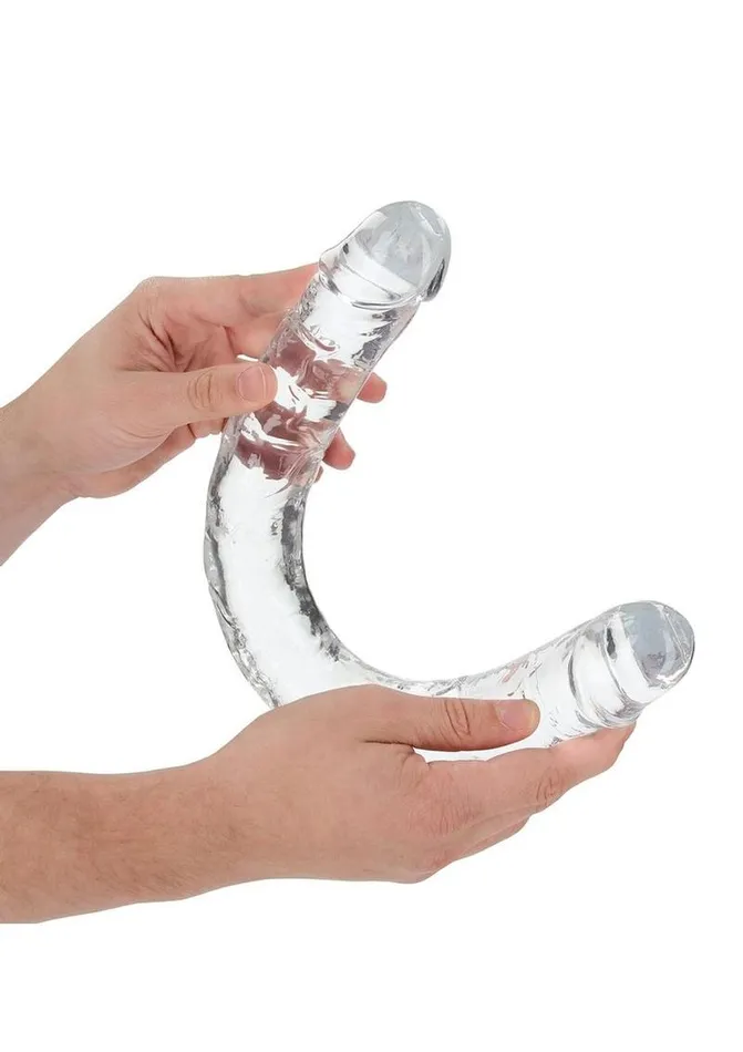 Realrock Crystal Clear Double Dong Real Rock Dildos