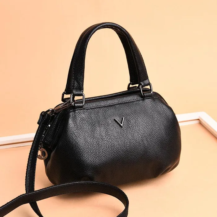 Restraints Summer Small Tote Genuine Leather Luxury Handbags Women Bags cj