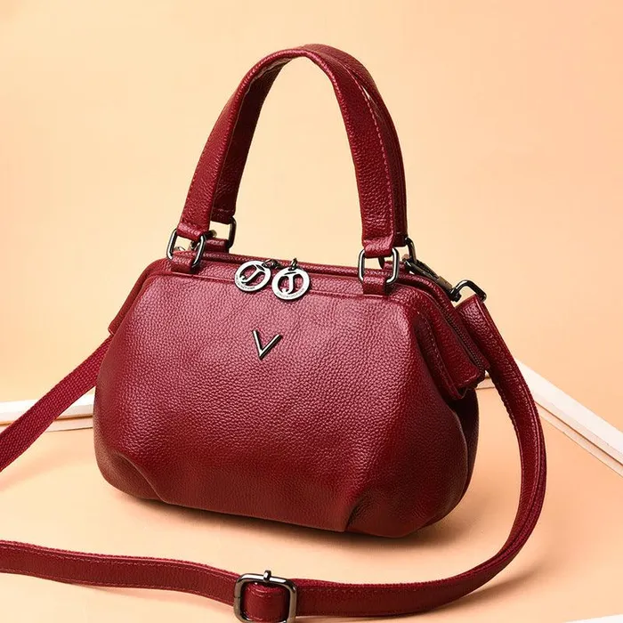 Restraints Summer Small Tote Genuine Leather Luxury Handbags Women Bags cj