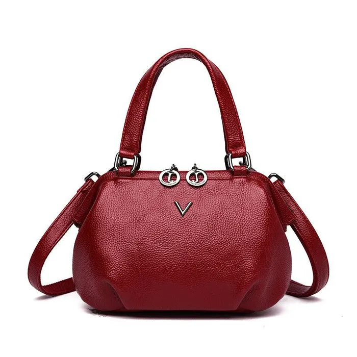 Restraints Summer Small Tote Genuine Leather Luxury Handbags Women Bags cj